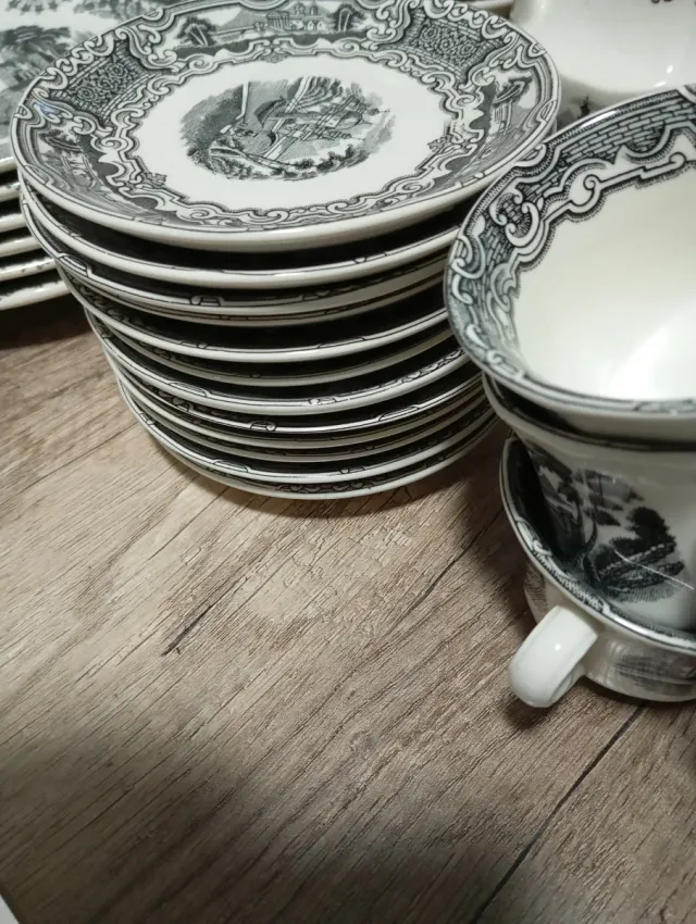 Vajilla La Cartuja Completa Hecha a Mano