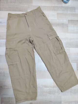 Pantaloni Cargo Beige Uomo