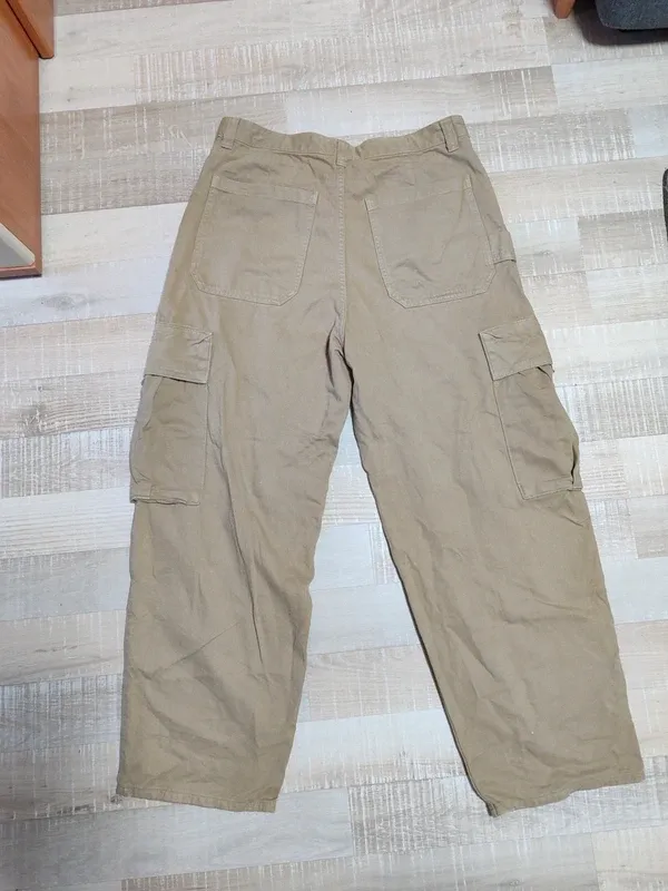 Pantaloni Cargo Beige Uomo
