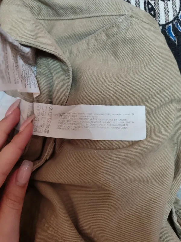 Pantaloni Cargo Beige Uomo