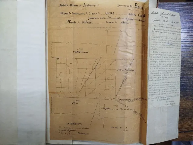 Archivo original 1896 Sociedad Minera del Moncayo