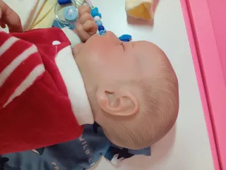 Muñeco navideño con ropa y accesorios reborn