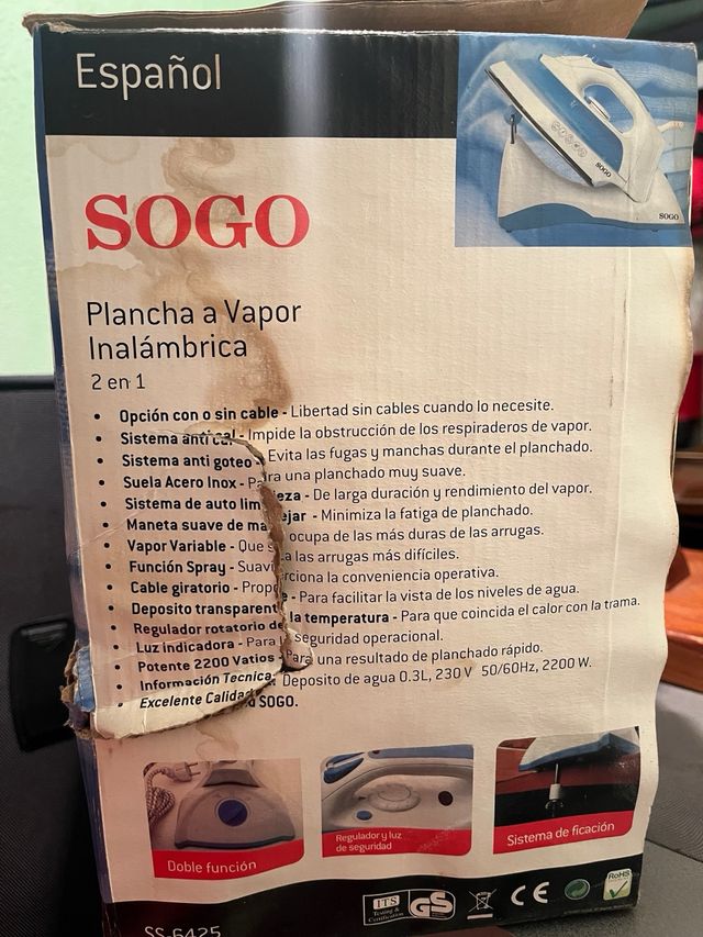 Ferro da stiro senza fili Sogo