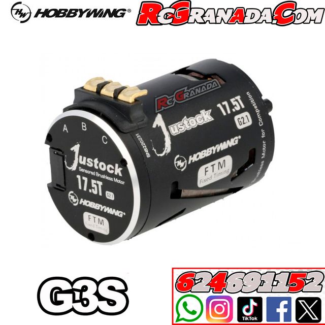 Combo Hobbywing Justock XR10 G3S 17.5T