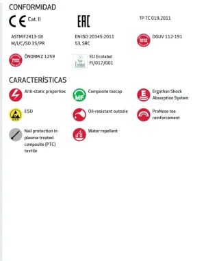 Zapato Seguridad JALAS GREN N° 44