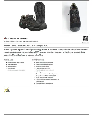 Zapato Seguridad JALAS GREN N° 44