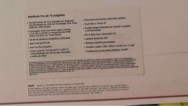 3 Cajas MacBook Pro y MacBook Air Vacías