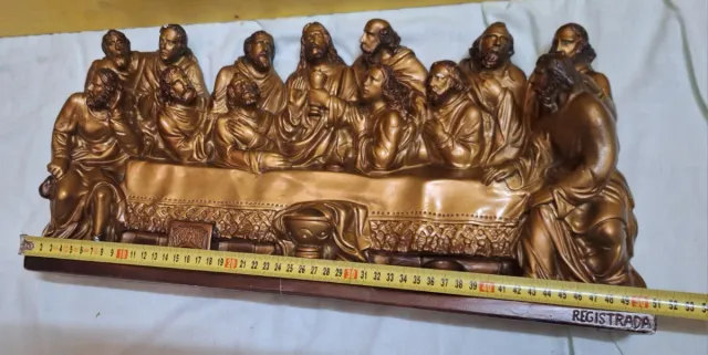 Cuadro religioso La Última Cena metal