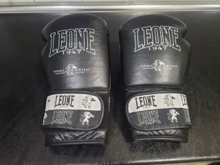 Guantes de boxeo Leone 1947 negros 16 oz