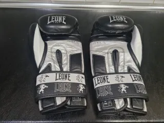 Guantes de boxeo Leone 1947 negros 16 oz