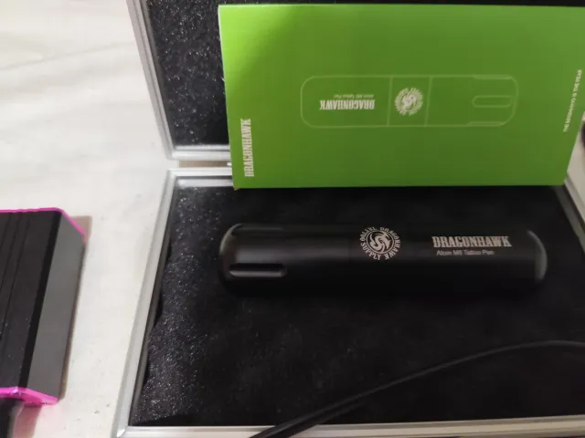 Maquina de tatuar dragonhawk y fuente