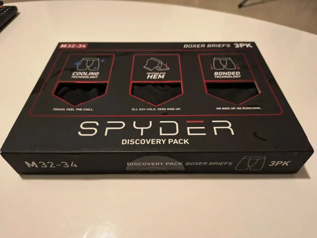Spyder Boxer Briefs M32-34 3PK