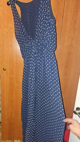 Mono Zara azul con florecitas blancas