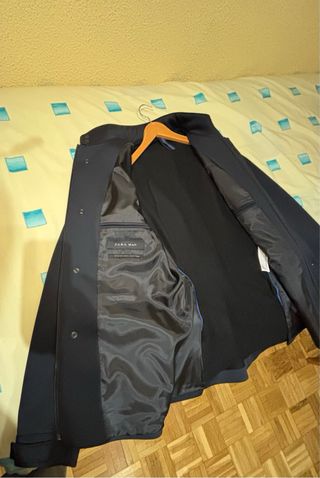 Chaqueta Zara Hombre Azul Oscuro Elegante