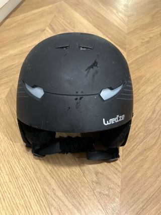 Casco de esquí infantil negro 48-52cm