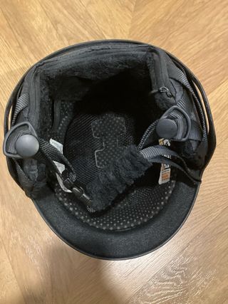 Casco de esquí infantil negro 48-52cm