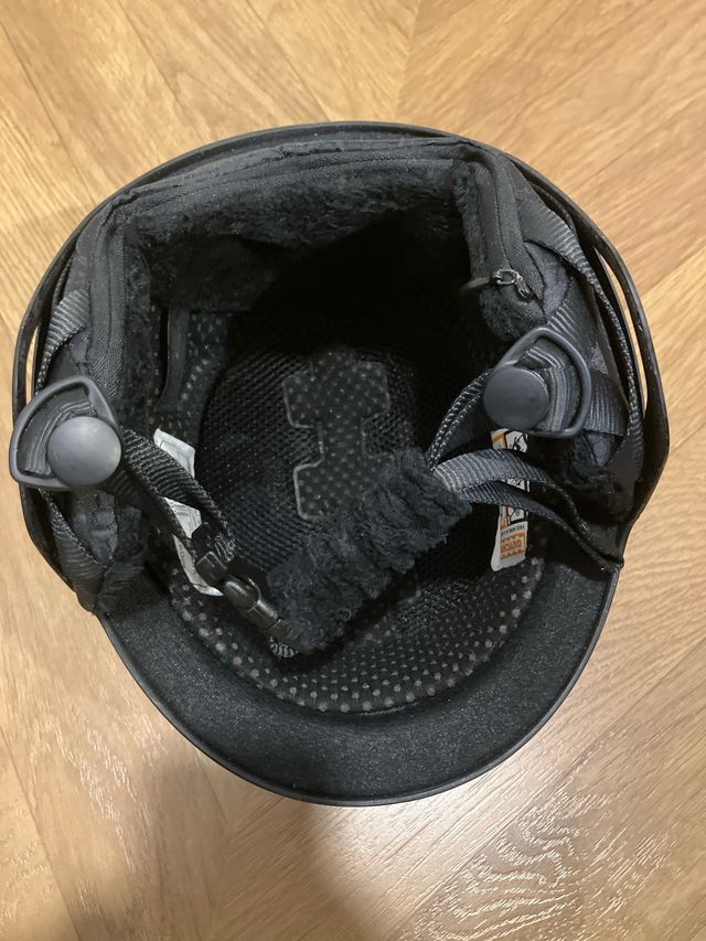 Casco de esquí infantil negro 48-52cm