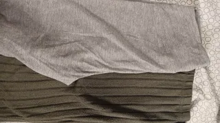 Pantalones campana grises