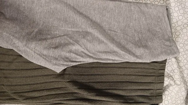 Pantalones campana grises