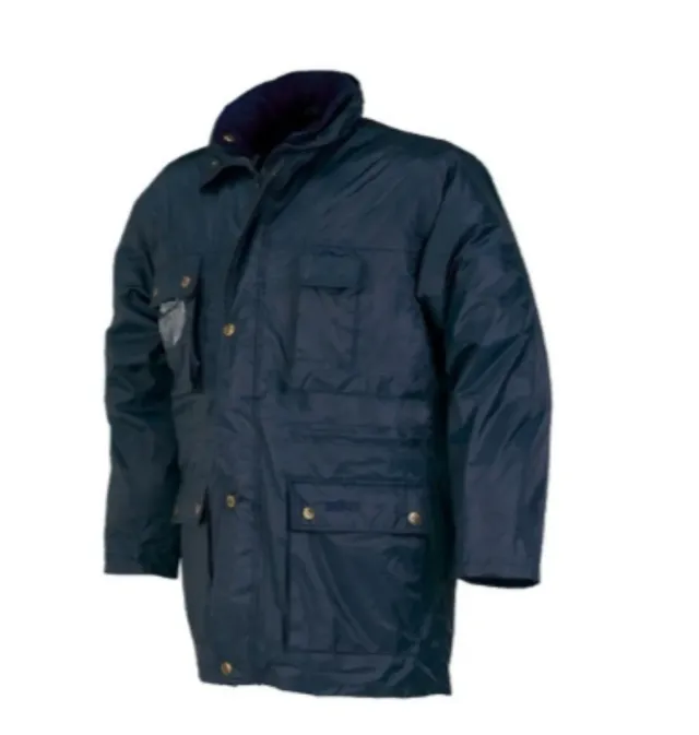 Abrigo de trabajo azul