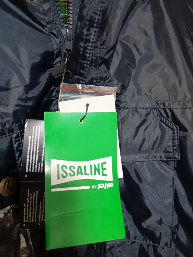 Abrigo de trabajo azul