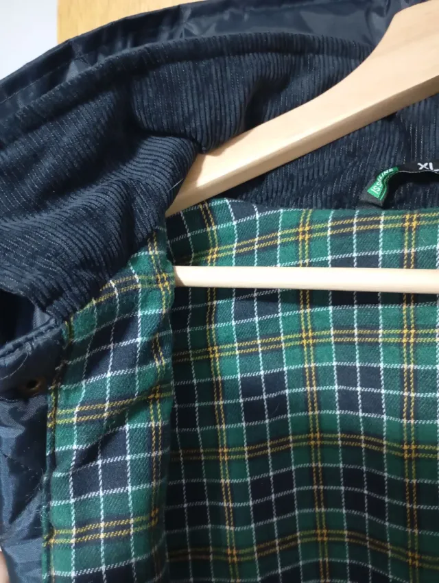 Abrigo de trabajo azul