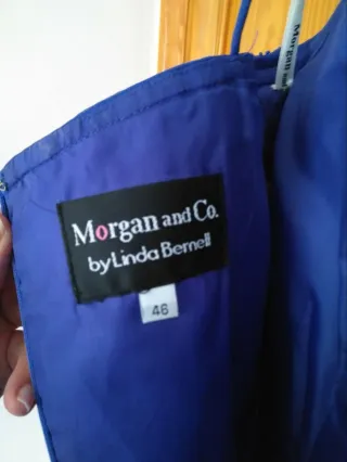 Vestido fiesta largo lentejuelas azul