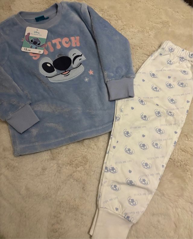 Pijama de Stitch Disney Talla 3-4 años