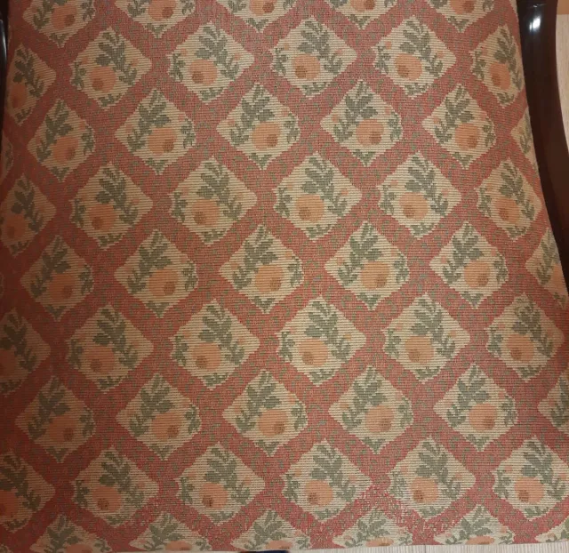 4 Sillas de Madera con Tapizado Floral