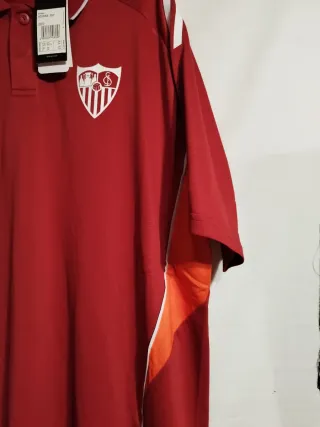 Polo Sevilla FC Adidas Talla XXL Roja Naranja