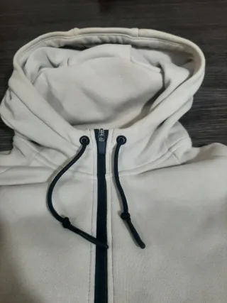 Sudadera con cremallera bicolor chico