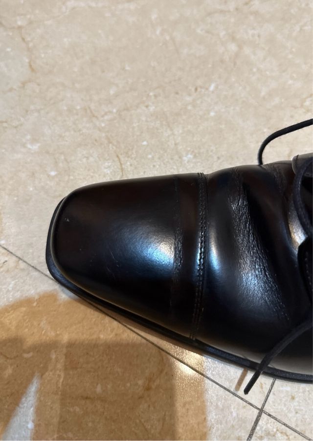 Zapatos Derby Negros de Cordón