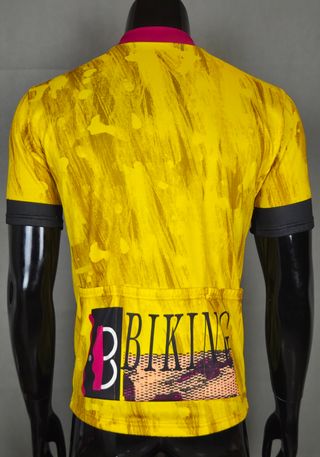 Maillot Ciclismo Vintage Biemme Amarillo