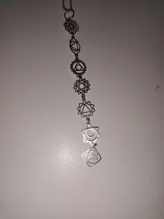 Colgante 7 Chakras Plata