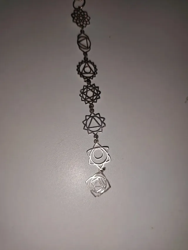 Colgante 7 Chakras Plata