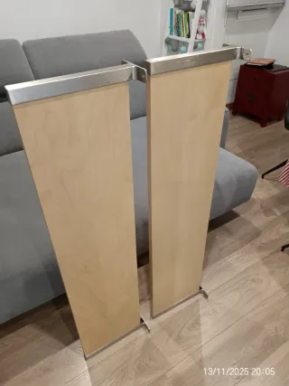 Estanterías madera y metal