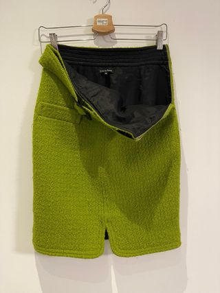 Falda midi verde Pedro del Hierro