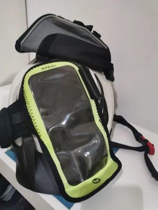 Casco Bicicleta Blanco y Negro