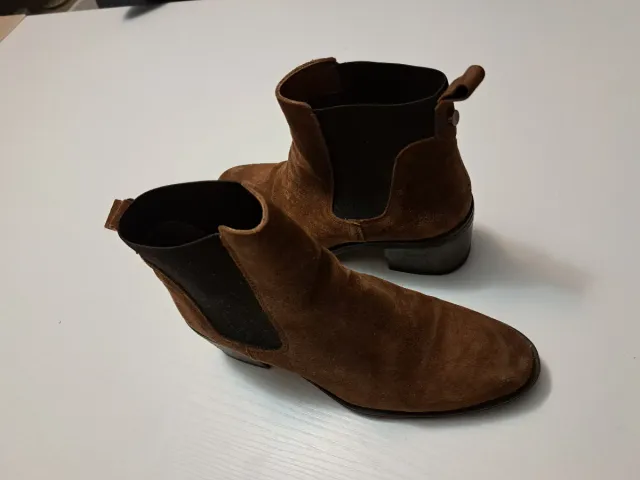 Botines marrones de ante