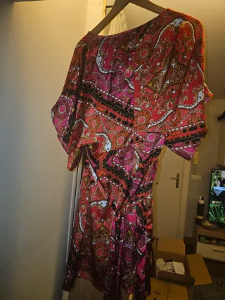 Vestido estampado mujer