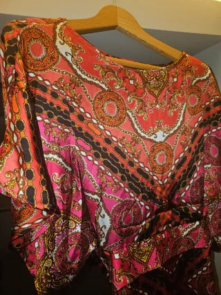 Vestido estampado mujer