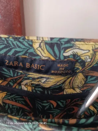 Pantalón Zara Talla S Estampado Floral