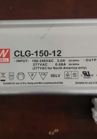 Transformador Mean Well CLG-150-12 + Diferencial H
