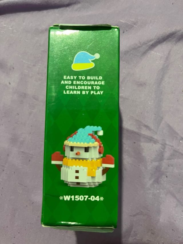 Mini bloques muñeco de nieve Navidad