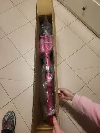 Patinete Rosa LED Plegable