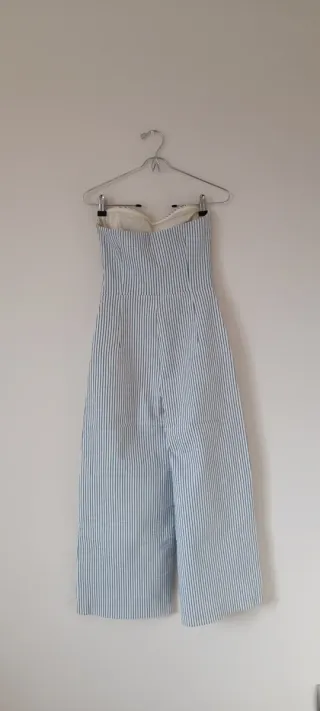 Mono Zara rayas azul y blanco