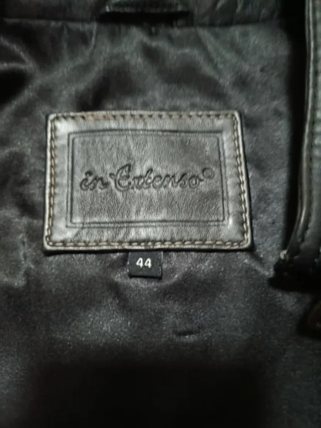 Chaqueta piel de mujer talla 44 negra