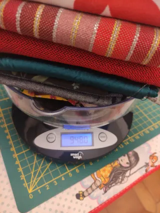 Lote retales de tela. Casi 1kg