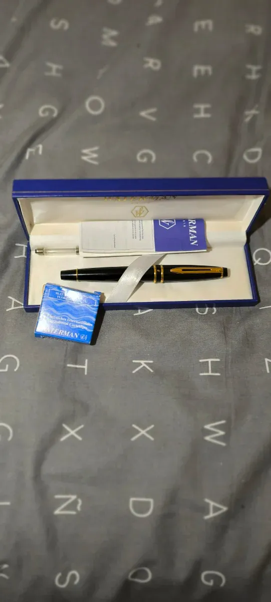 Estilográfica Waterman Expert Negra y Dorada