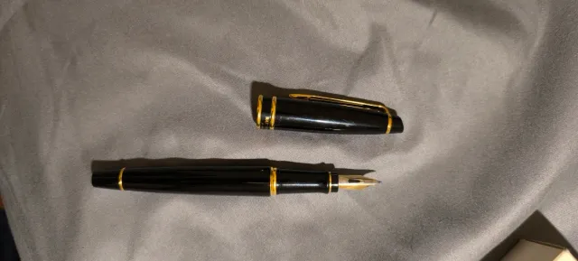 Estilográfica Waterman Expert Negra y Dorada